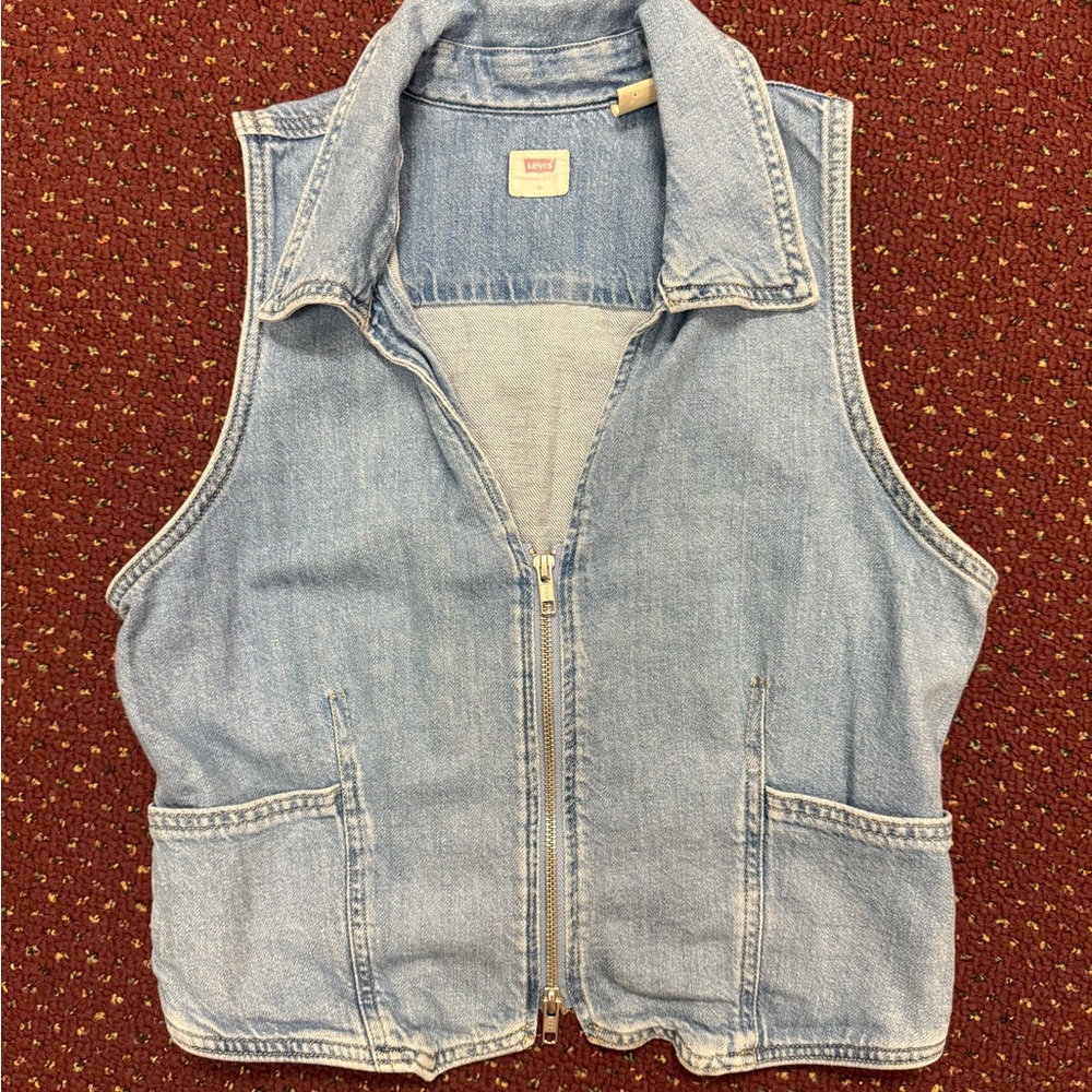 Levi's Light Blue Denim Vest